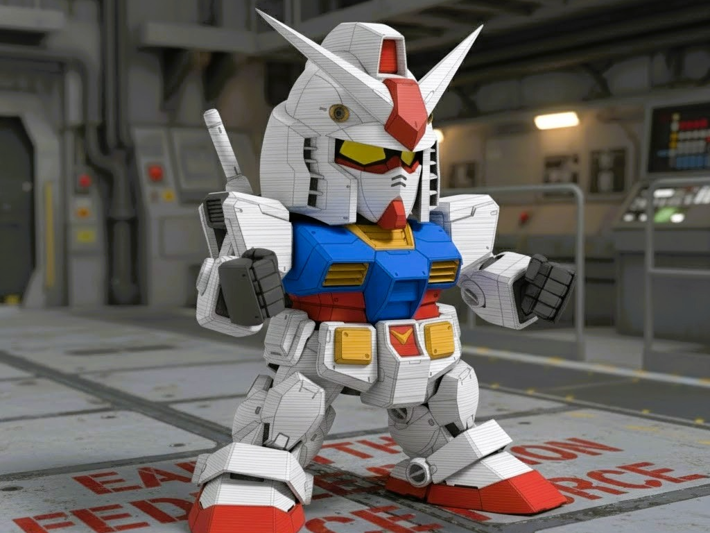 Gundam (RX-78-2) - Chibi Robot Figurine