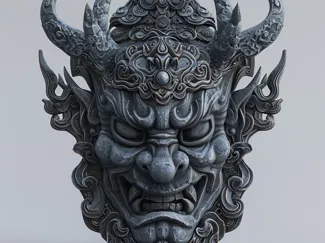 Stone Oni Mask