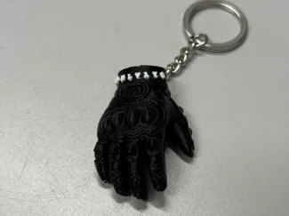MOTORCYCLE GLOVE KEYCHAIN