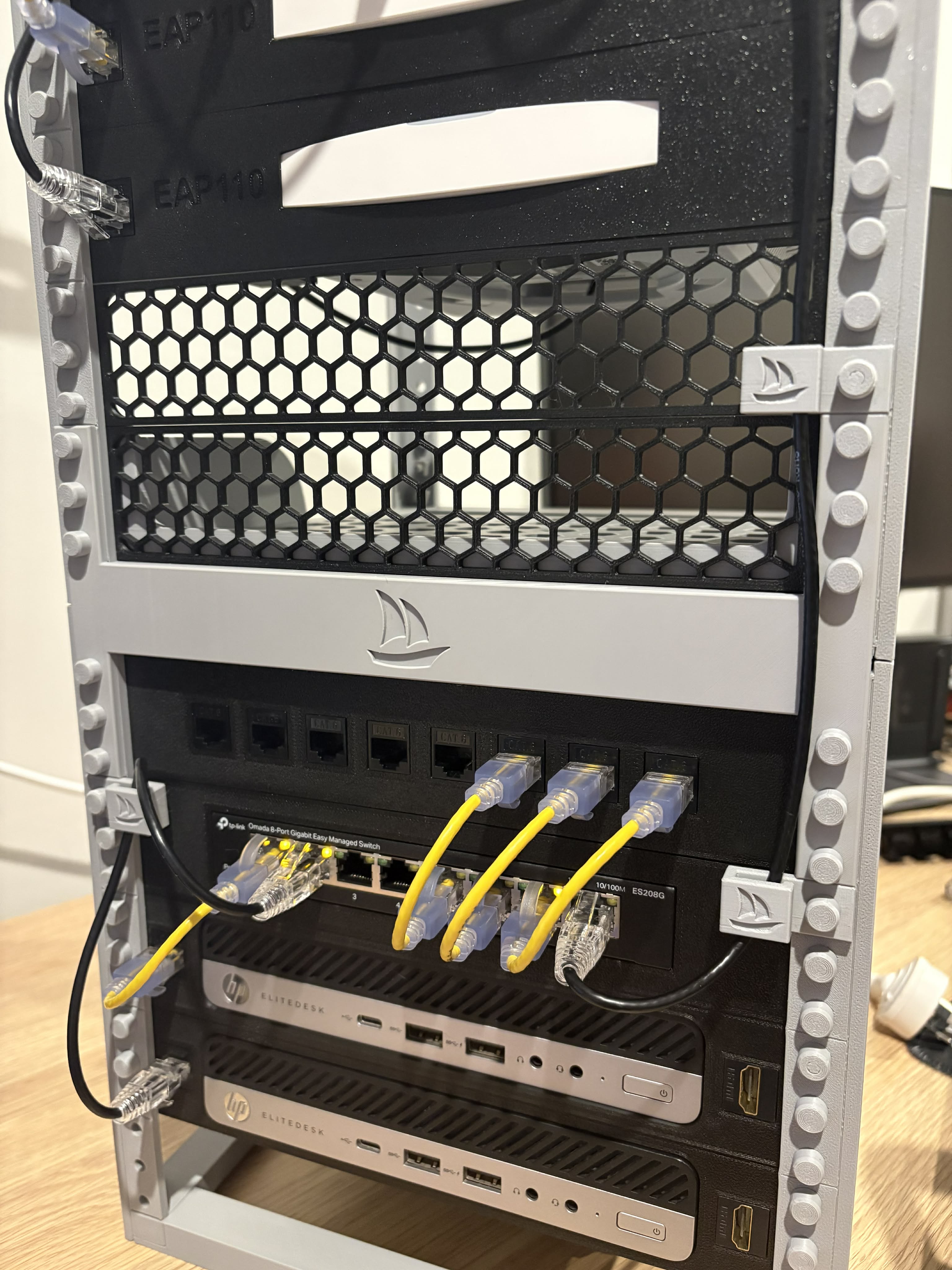 10-inch Rack Vertical Stacking Bracket - Free 3D Print Model - MakerWorld