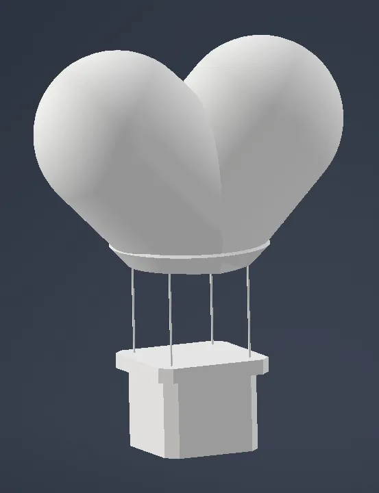 Valentine's love gift jewerly box-hot air balloon - Free 3D Print Model ...