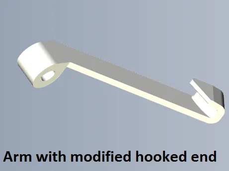 Alternative Arm with Modified Hooked End