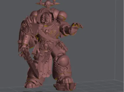 Space Marine libarian HQ