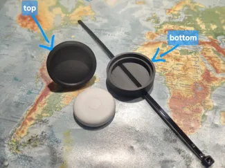 smartfinder frech n' rebel case with zip tie bike