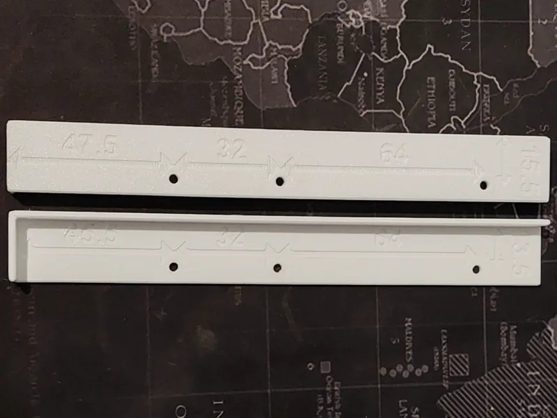 Drilling template GTV Axis Pro drawer front panel