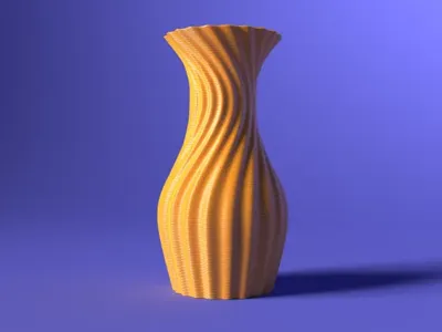 Vase torsadé