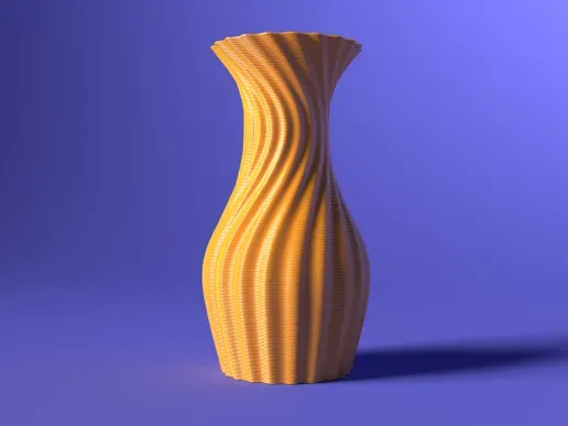 Vase torsadé