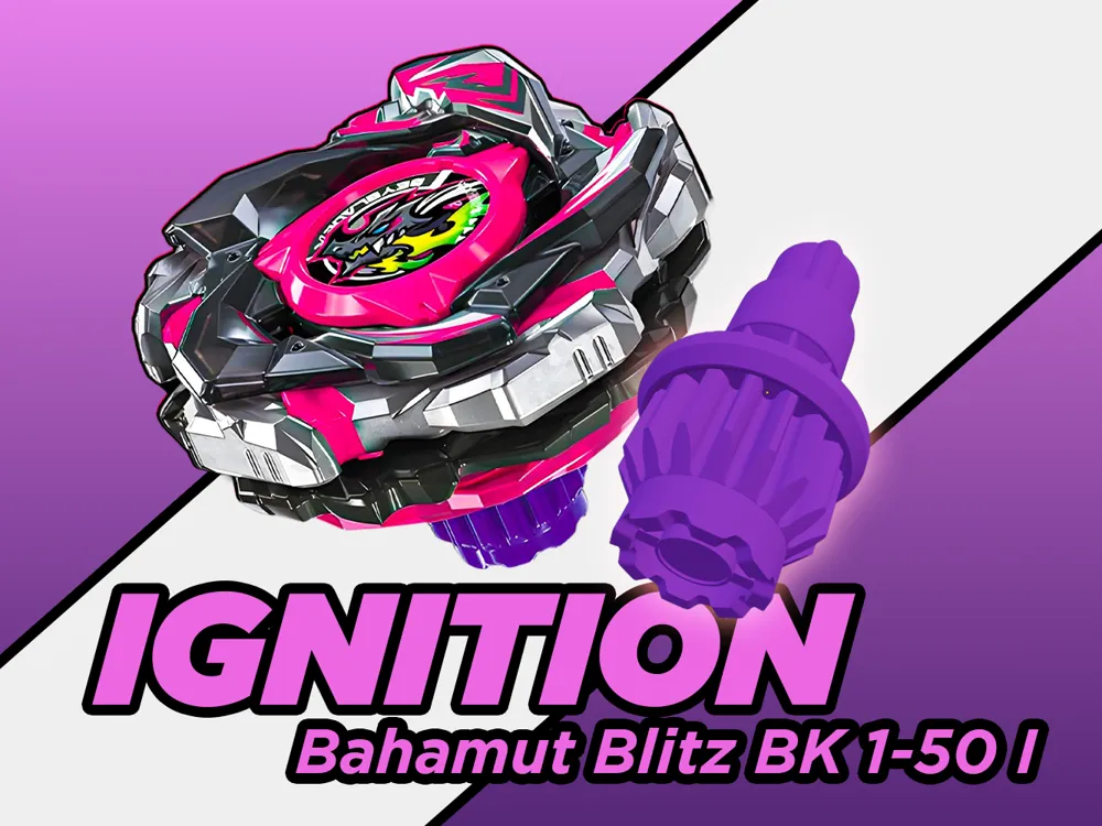 Beyblade X: Ignition bit [Bahamut Blitz] - Free 3D Print Model - MakerWorld