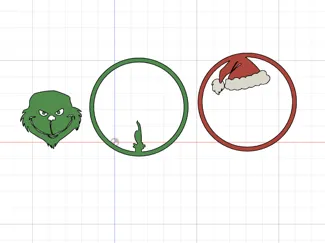 grinch ortament or key chain