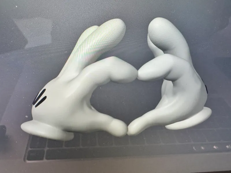 Mickey Mouse Heart Hands