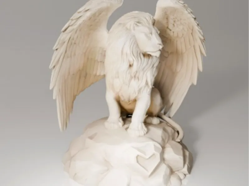 statua leone alato 