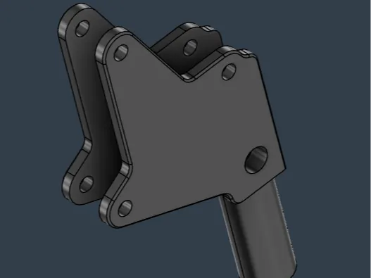 Swing arm lamp base