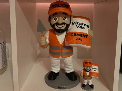 construction worker without text colored