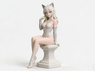 可爱猫耳少女