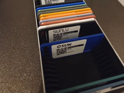 Filament Swatch Box for Filament Swatches 73x 36x 2mm