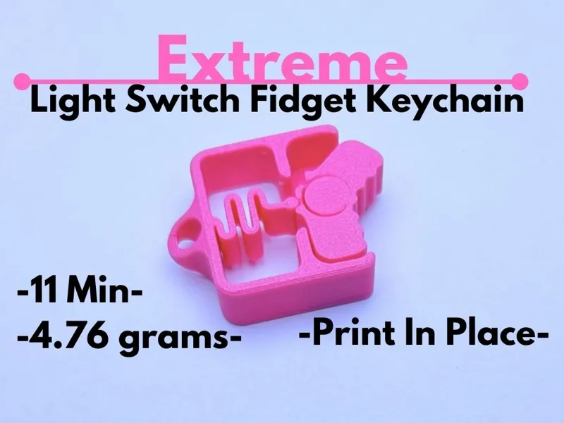 Extreme Light Switch Fidget Keychain