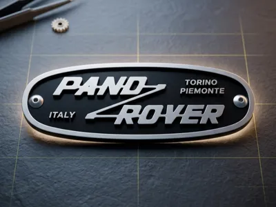 Panda Land Rover style badge