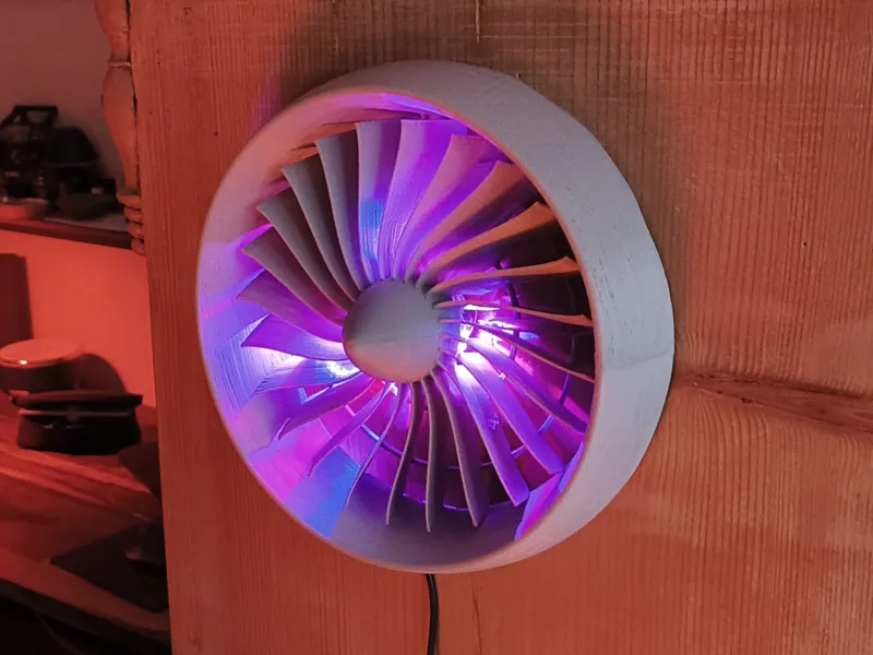 Jet engine model lamp/light with aviation RGB 