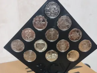 Coin holder for a collection of 10 hryvnia coins