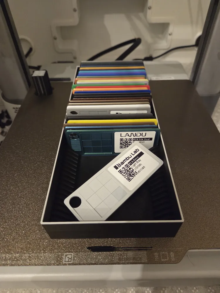 Filament Sample Box for Filament Samples 92x 36x 2mm - Free 3D Print ...