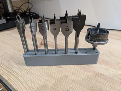 Large Hex Bit Organizer 16x for Wood Spade Bits