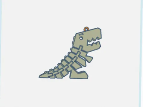 flexi rex keychain