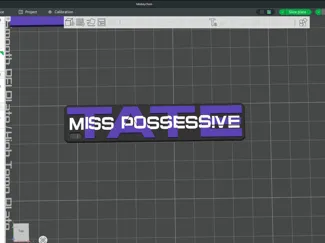 Miss possessive ams keychain