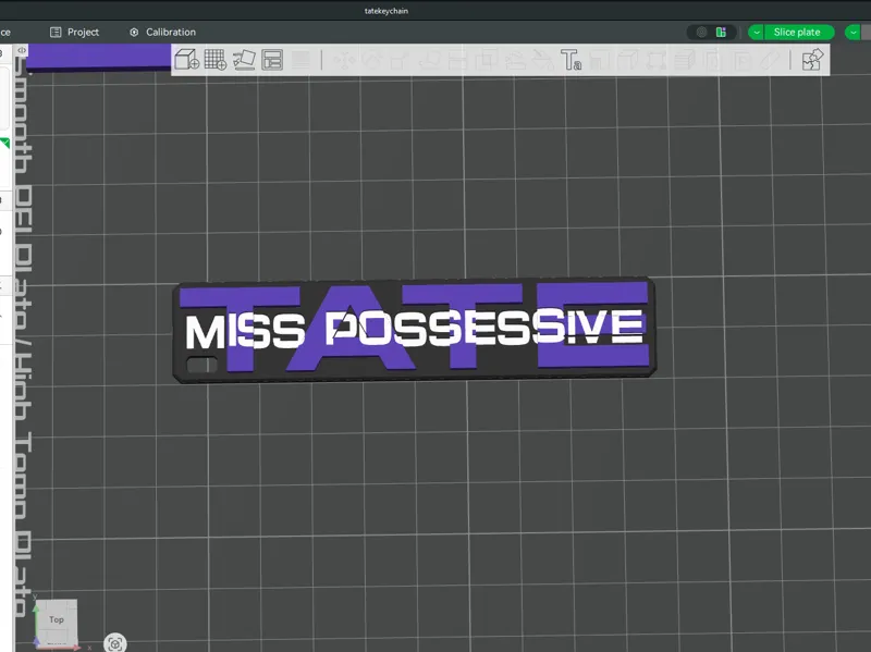 Miss possessive ams keychain
