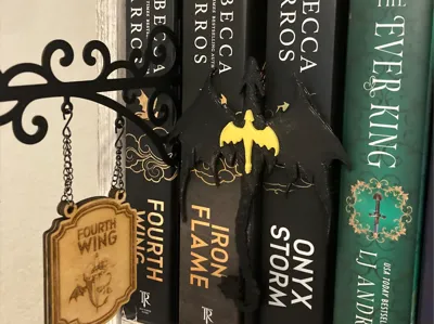 Fourth Wing  Dragon Bookshelf Insert/Divider