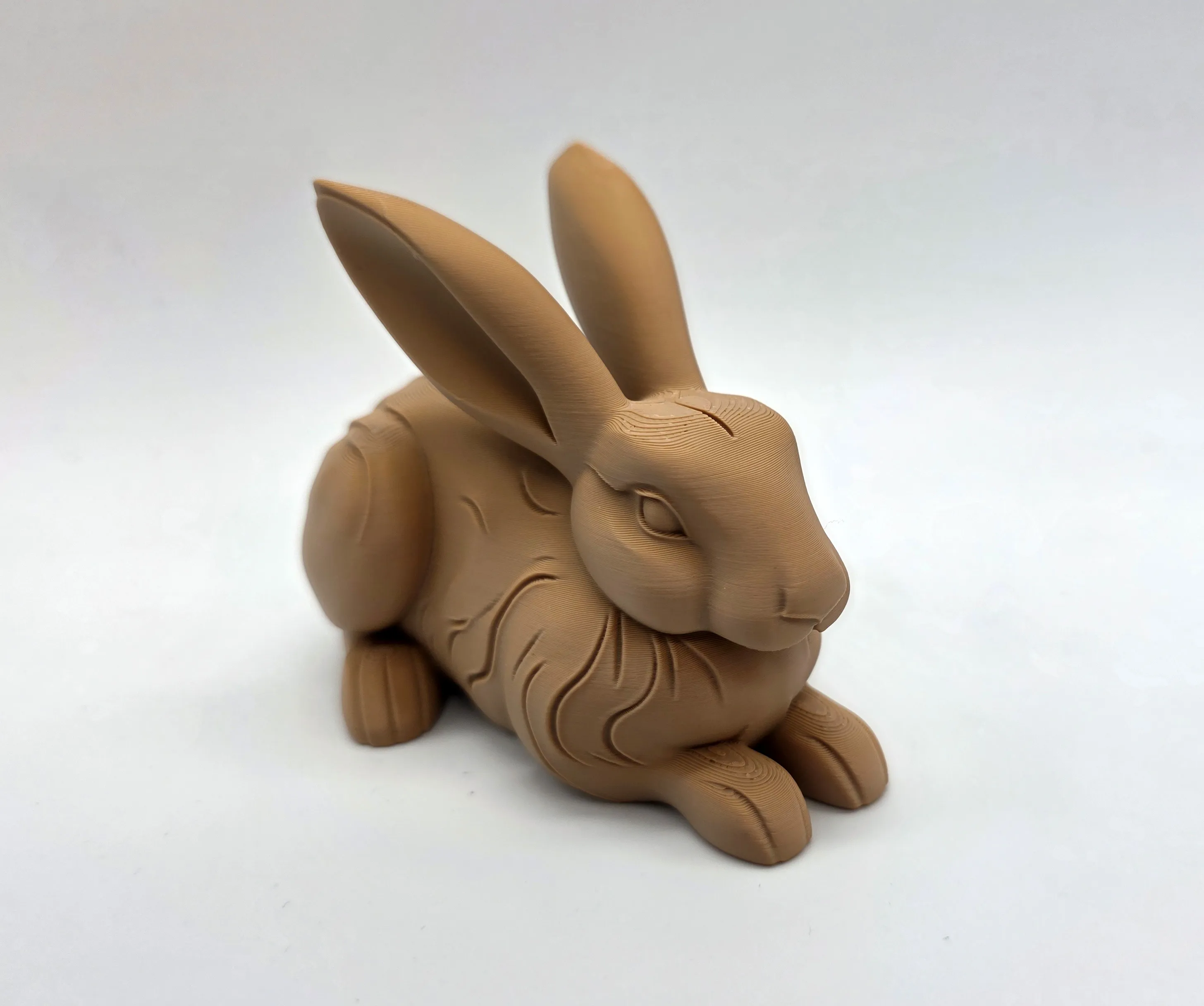 Wood-Carved Rabbit #7 - Free 3D Print Model - MakerWorld