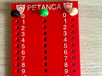 Marcador de petanca 3 jugadores