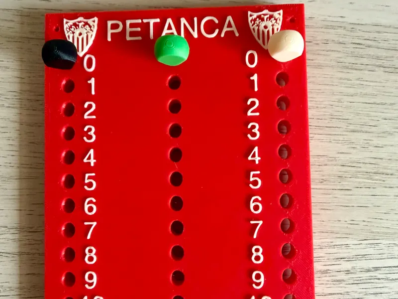 Marcador de petanca 3 jugadores