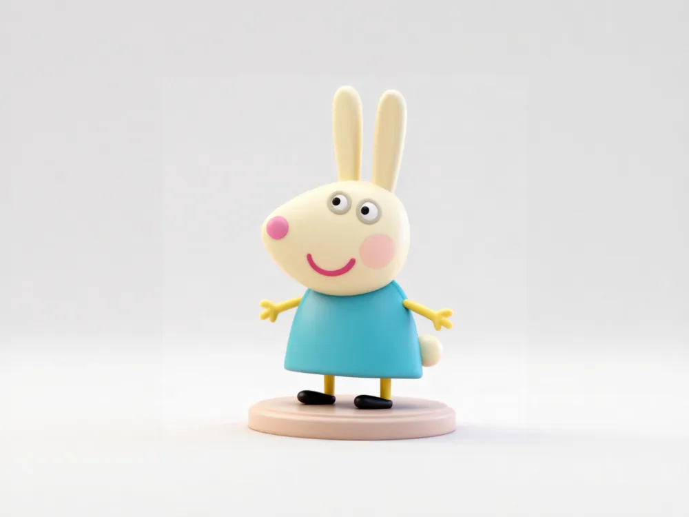 Rebecca Rabbit Colour Rebecca Rabbit - Peppa Pig - Kids' Pretend Play Coloring Toy - Free 3D ...