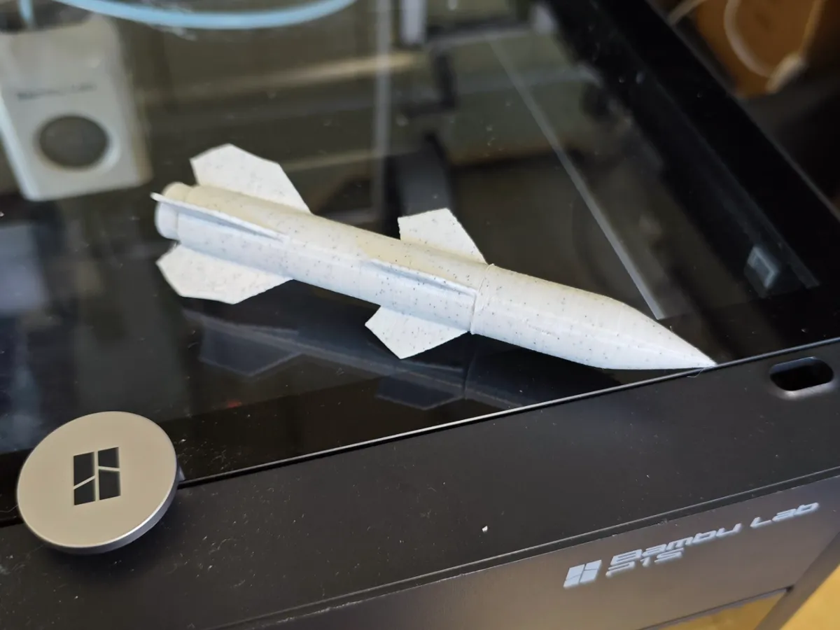 Missile miniature static prop model, small-scale ornament, easy to ...