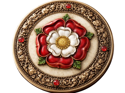 Tudor Style Coasters - Rose & Portcullis