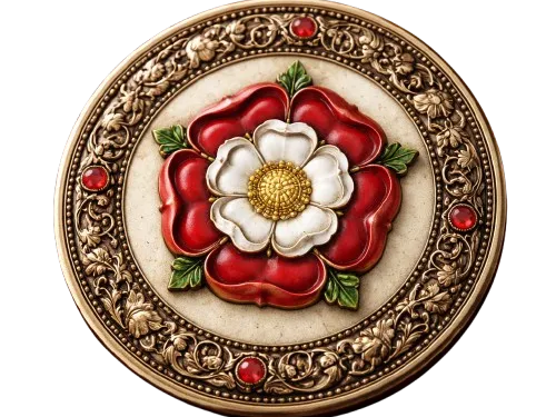 Tudor Style Coasters - Rose & Portcullis