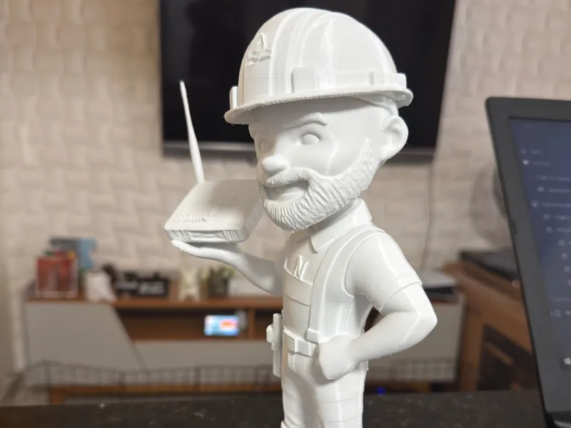 boneco elmonet o boneco da telecom