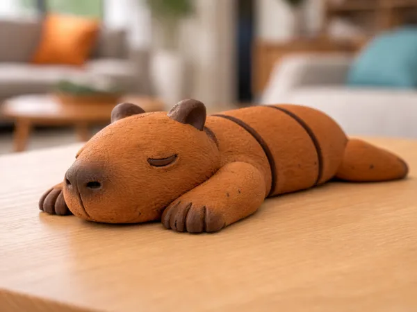 Capybara articulé à imprimer d'une pièce