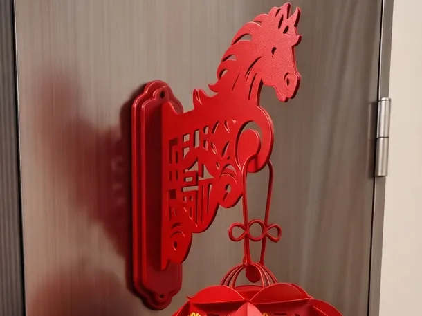 马年墙壁挂钩，可挂灯笼等