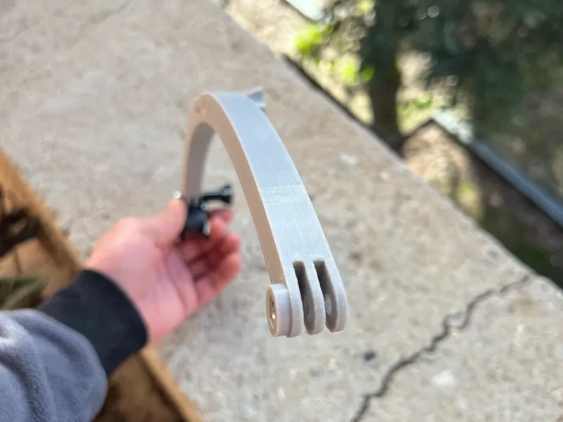 braccio curvo per gopro 