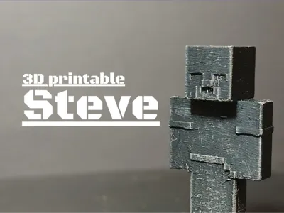 3D printable Steve