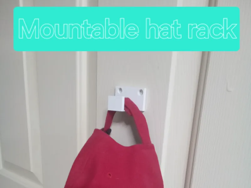 Mountable hat/towel rack