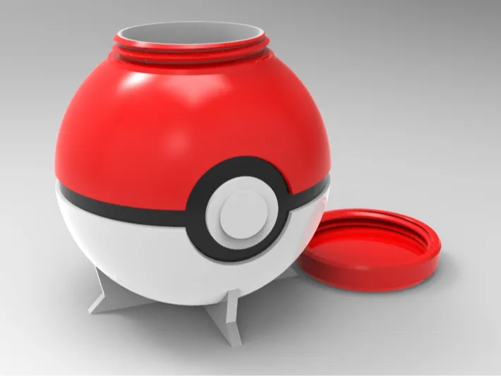 Caja Pokeball de rosca SHM