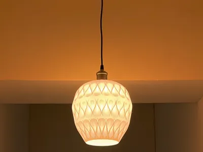 Vintage Wave Pendant Lampshade