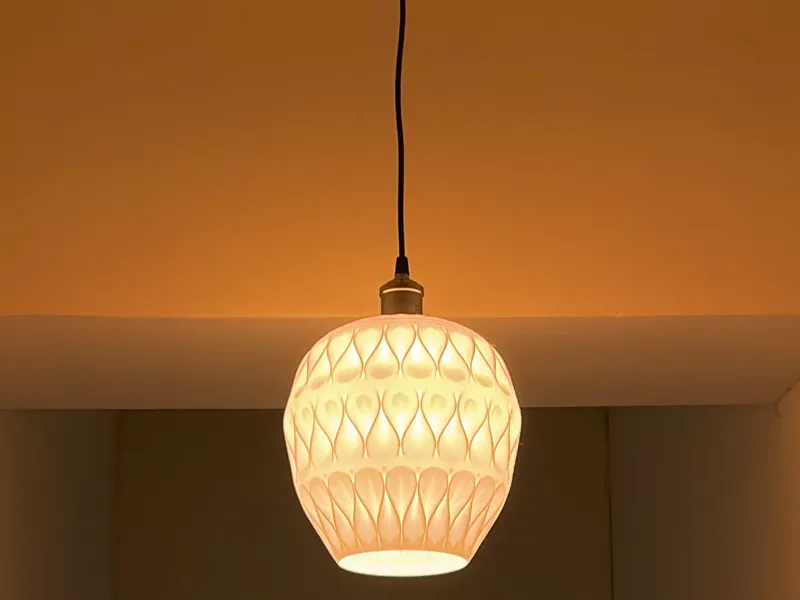 Vintage Wave Pendant Lampshade
