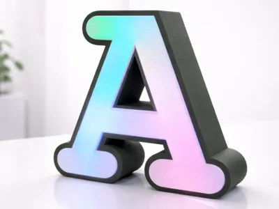 LED Decorative Letter A