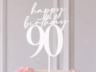 90 th Birthday cake topper