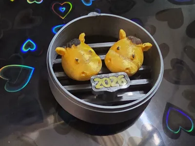 2026 for Horse Bun Fidget Keychain (Dim Sum)