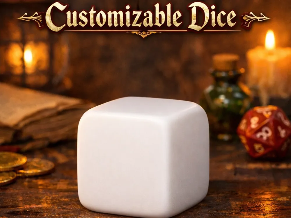 Customizable dice - Free 3D Print Model - MakerWorld