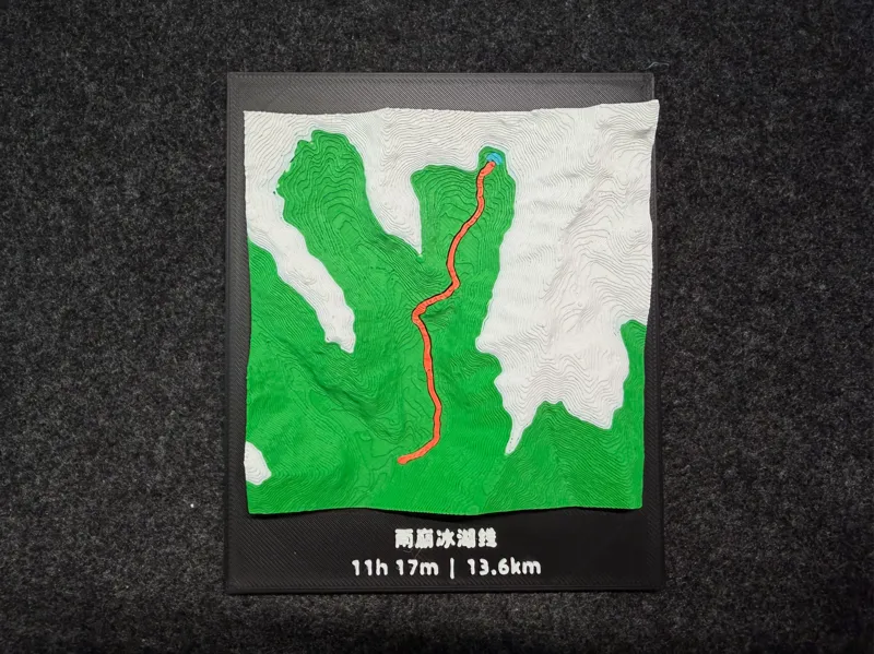 雨崩冰湖线徒步模型